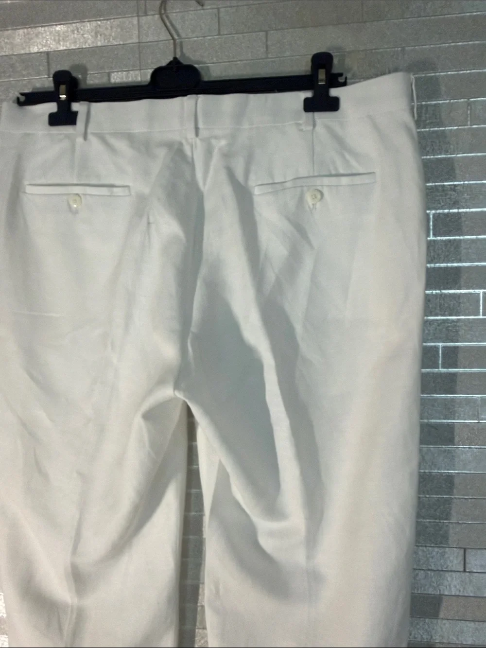 Cubavera Men's white Linen-Blend Dress Pants 38x30